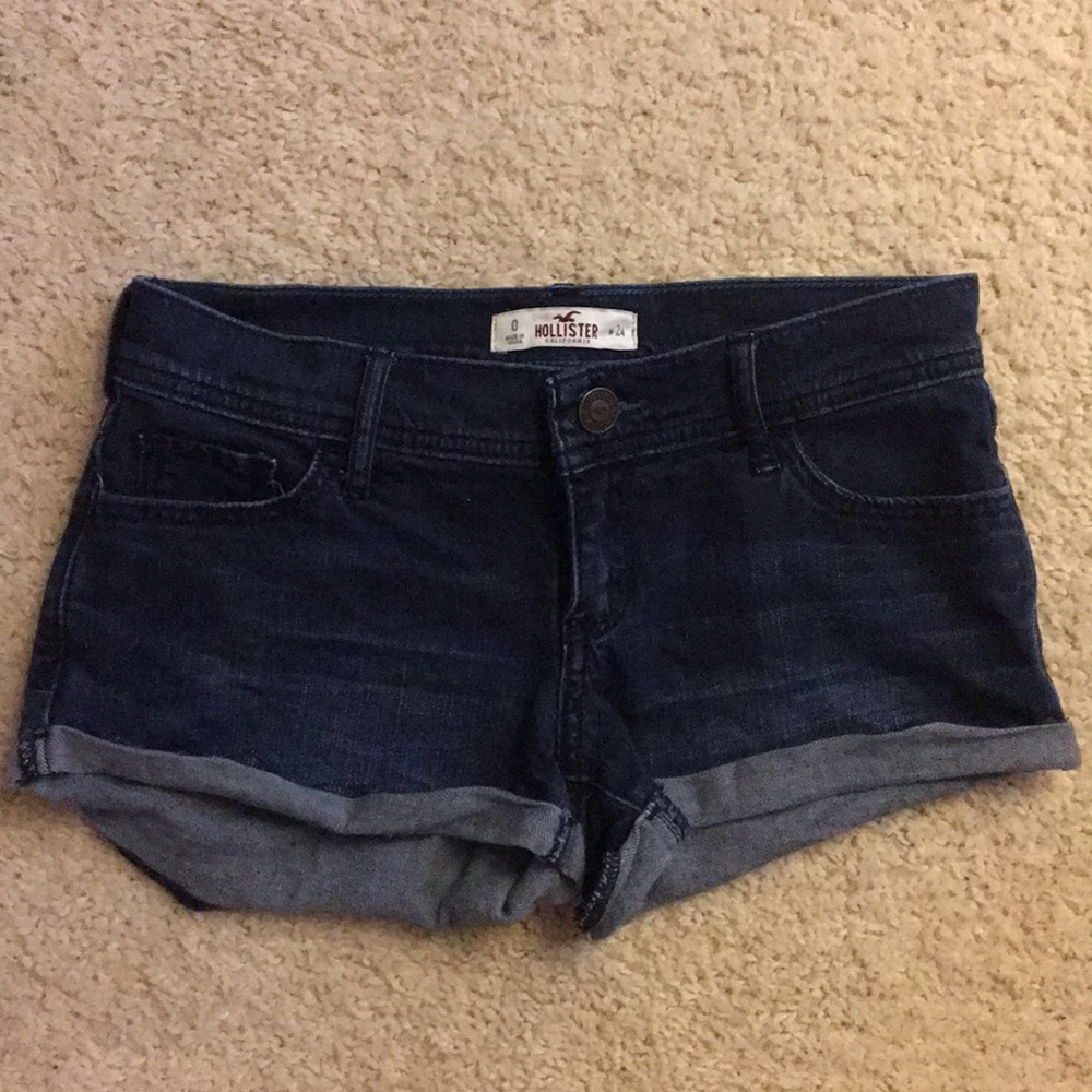 Hollister Dark wash denim shorts